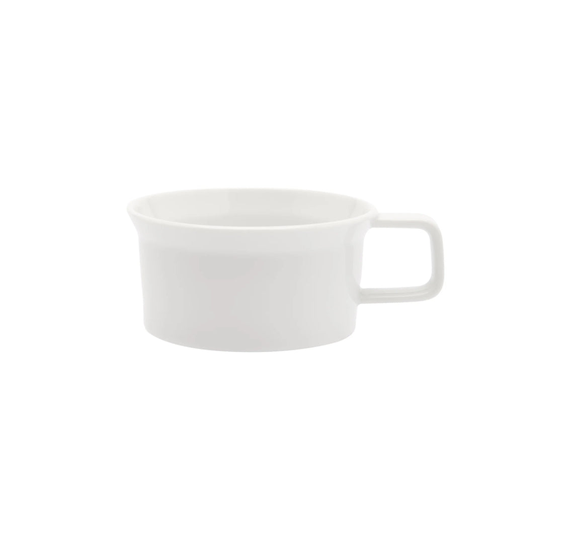 Arita - TY Tea Cup handle glazed white