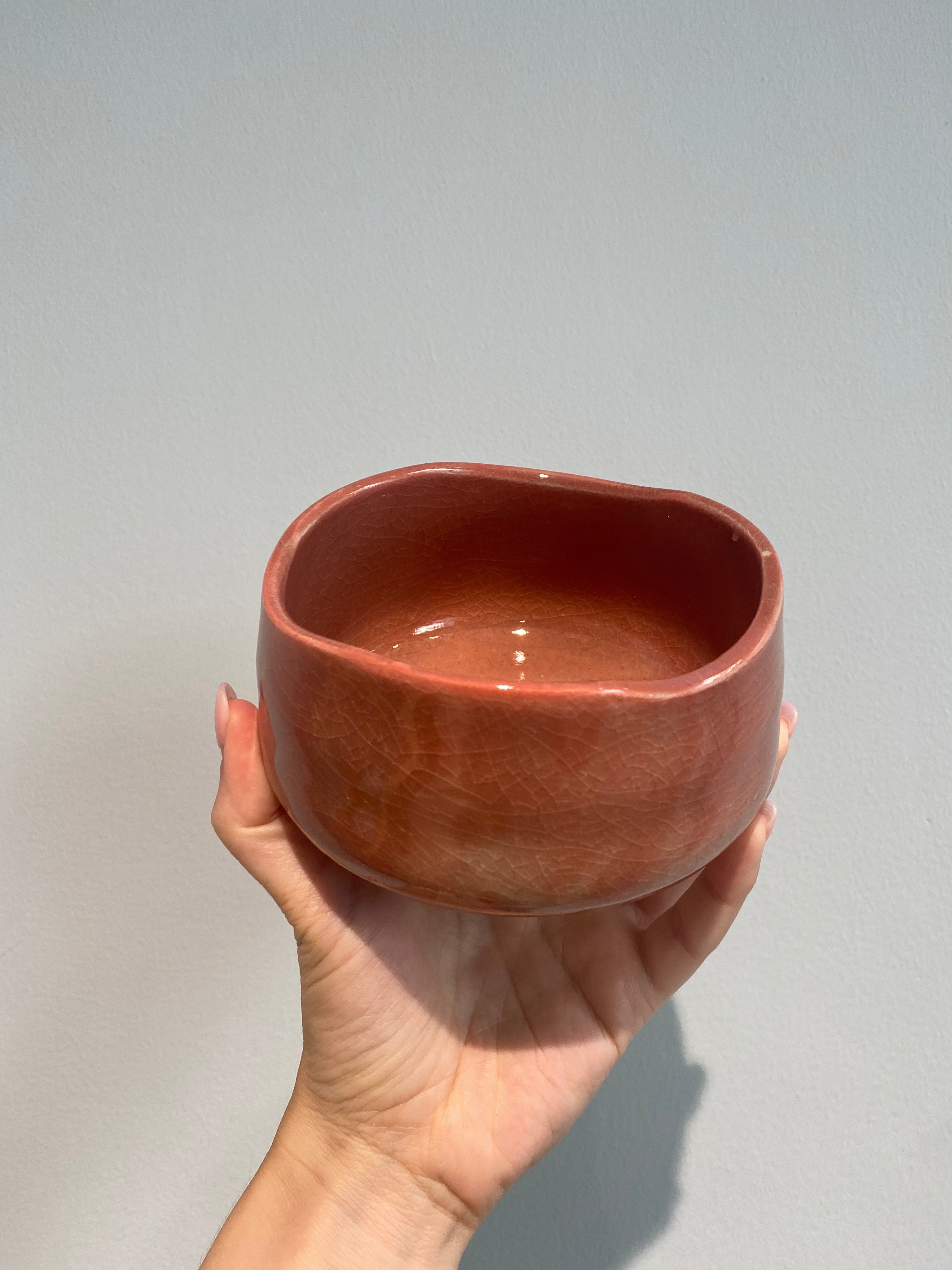 Matcha cup - Rust red