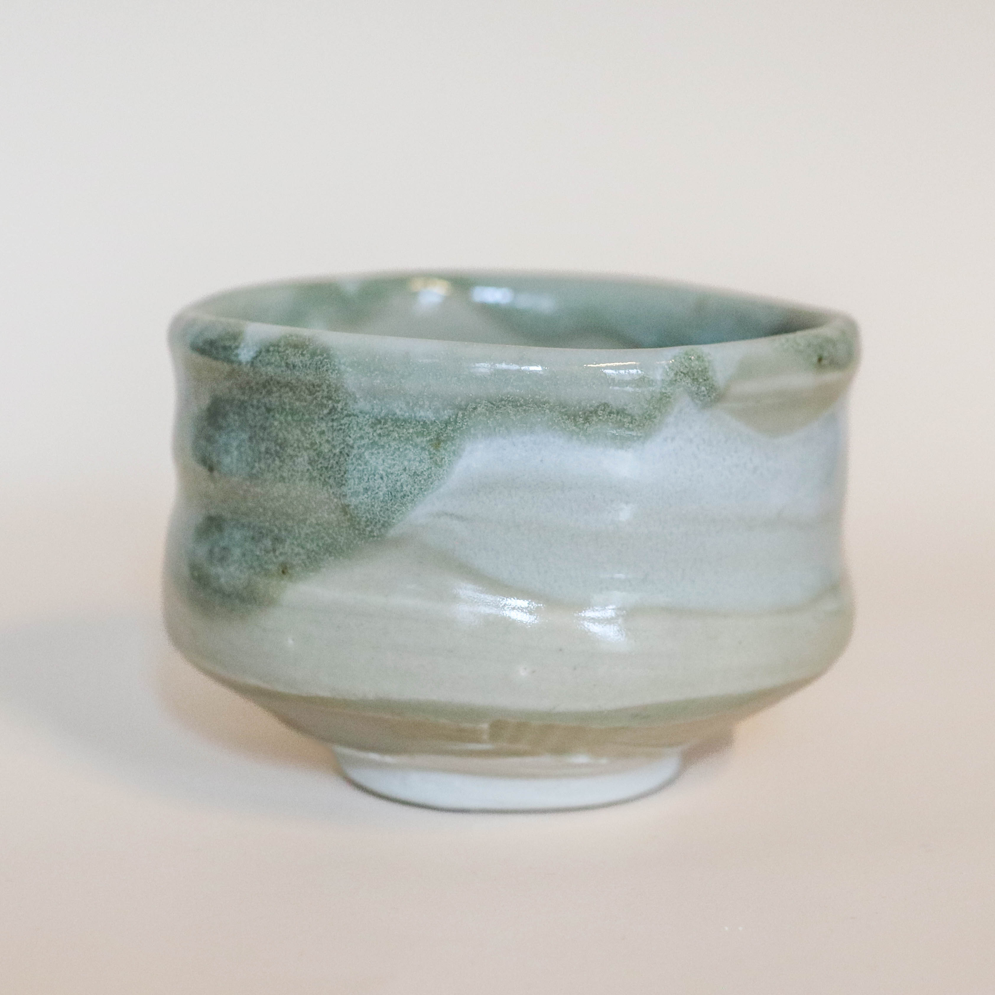 Matcha cup - Beige and green