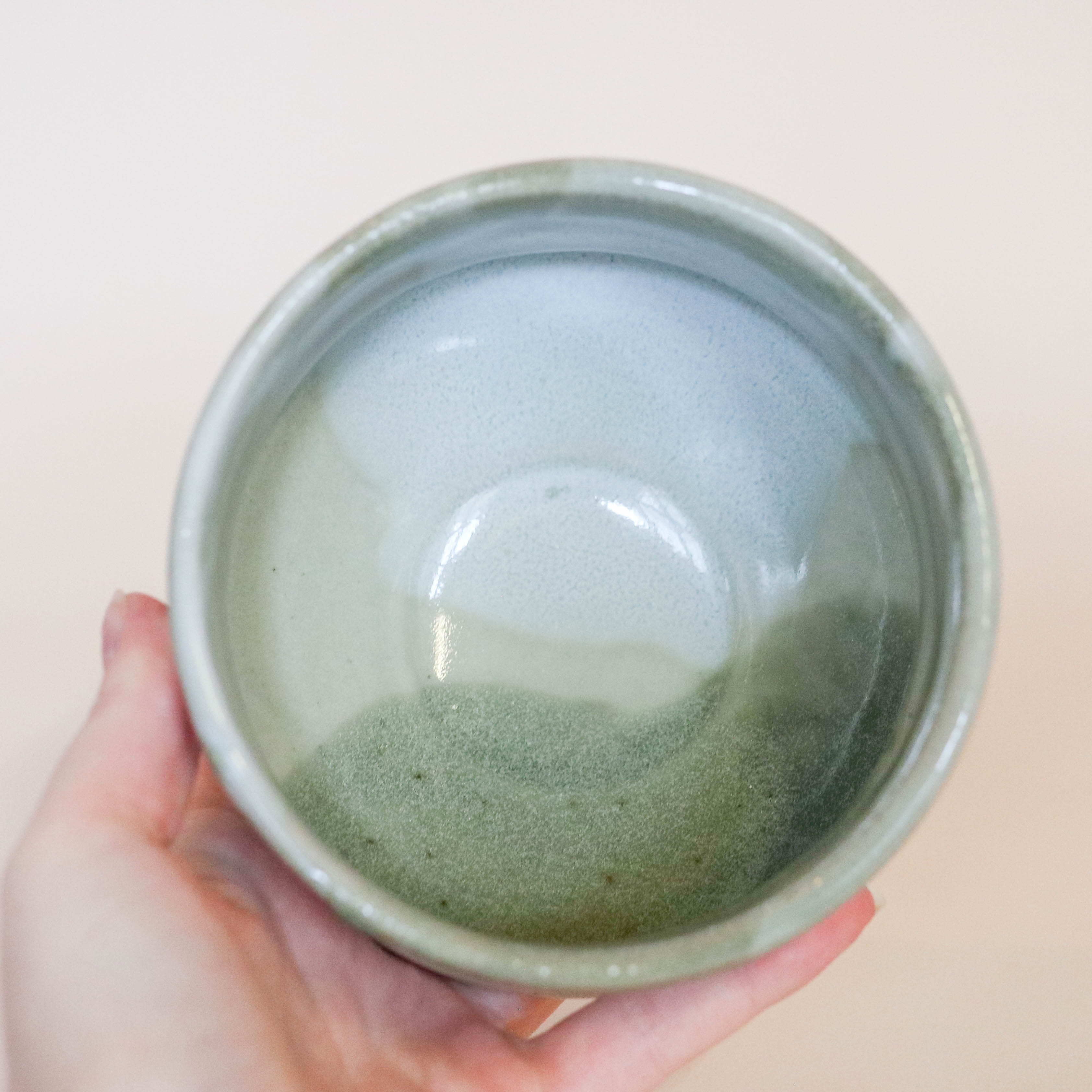 Matcha cup - Beige and green