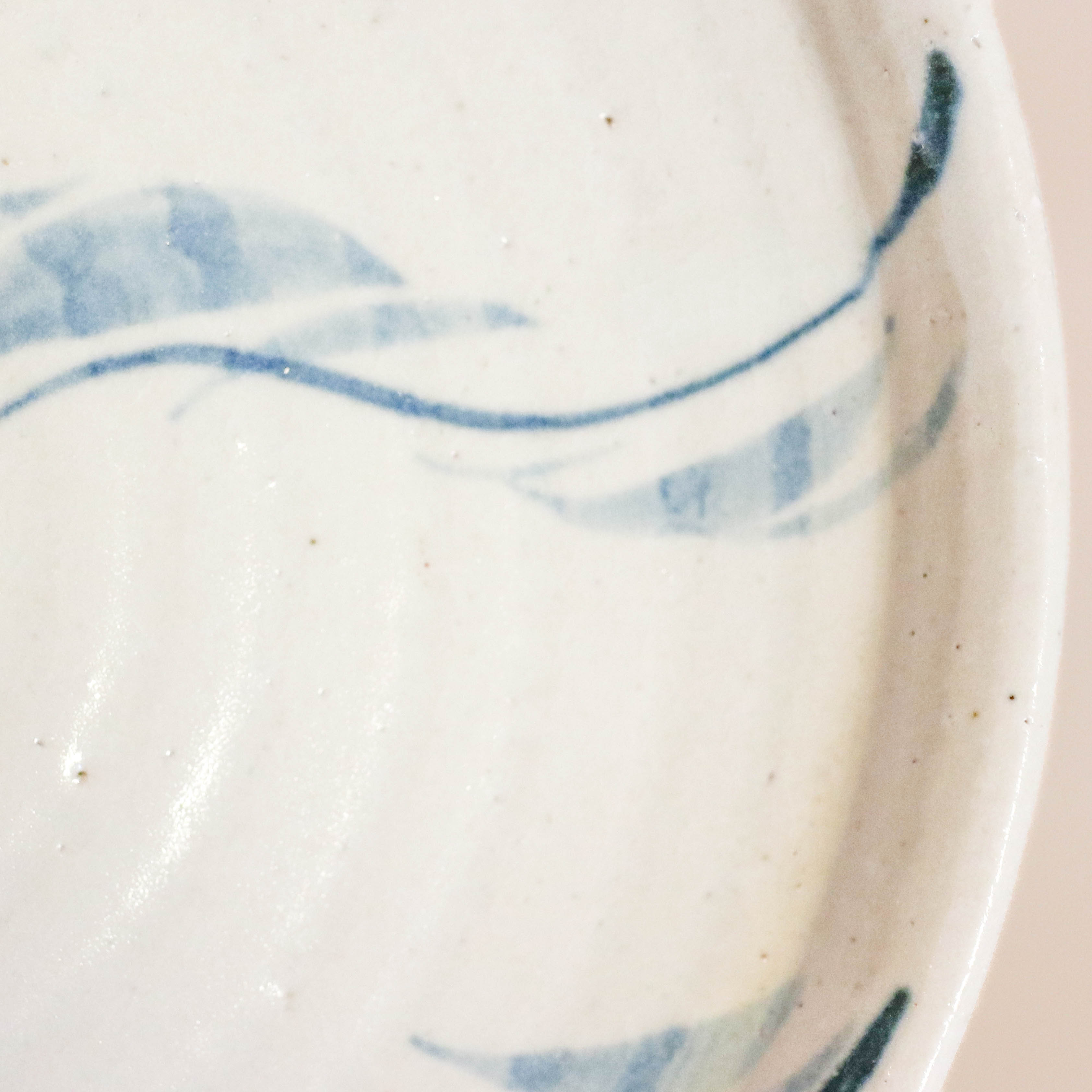 Dish with blue wave motif