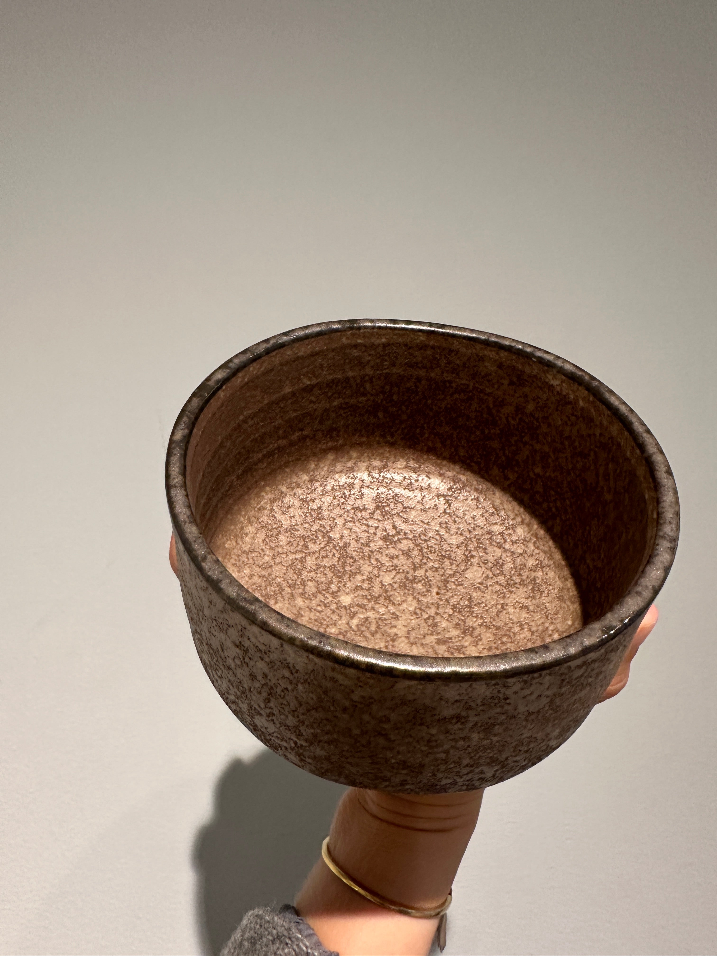 Matcha cup - Brown with dark rim