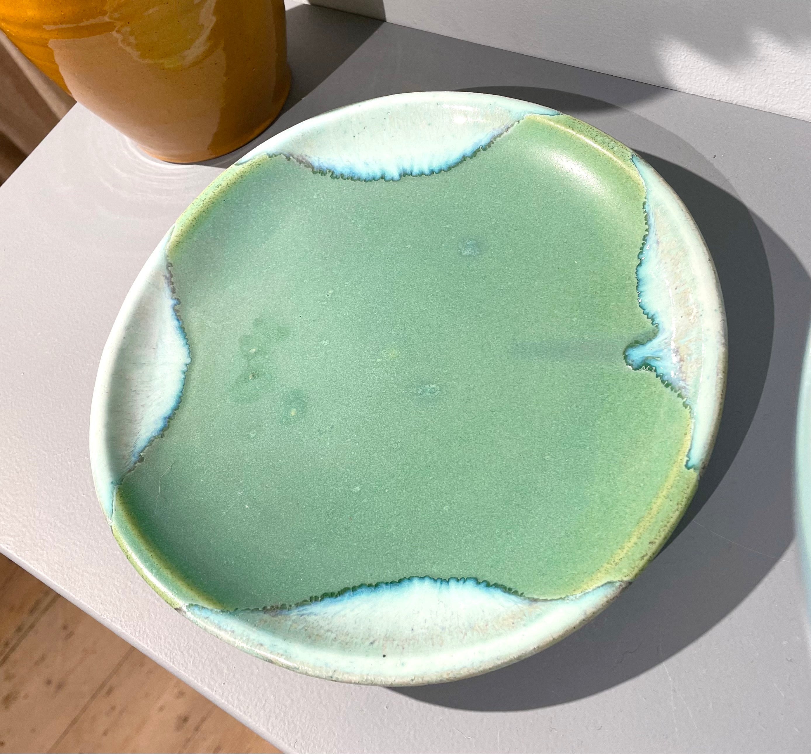 Handmade dish green