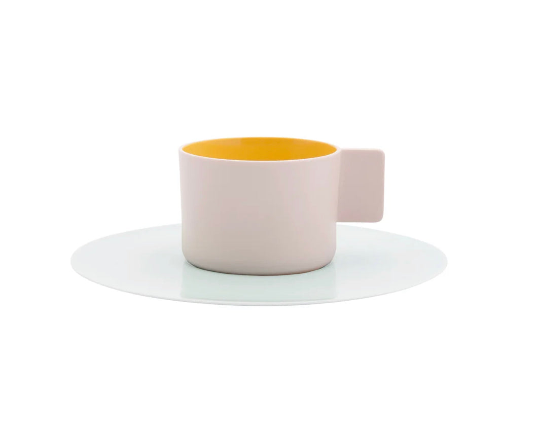 Arita - S&amp;B Coffee Cup and Saucer Light Pink