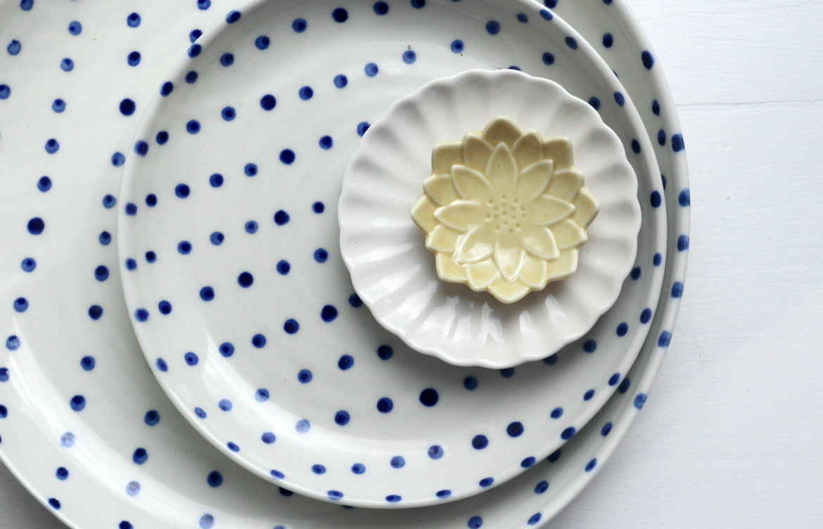 The plate with dots