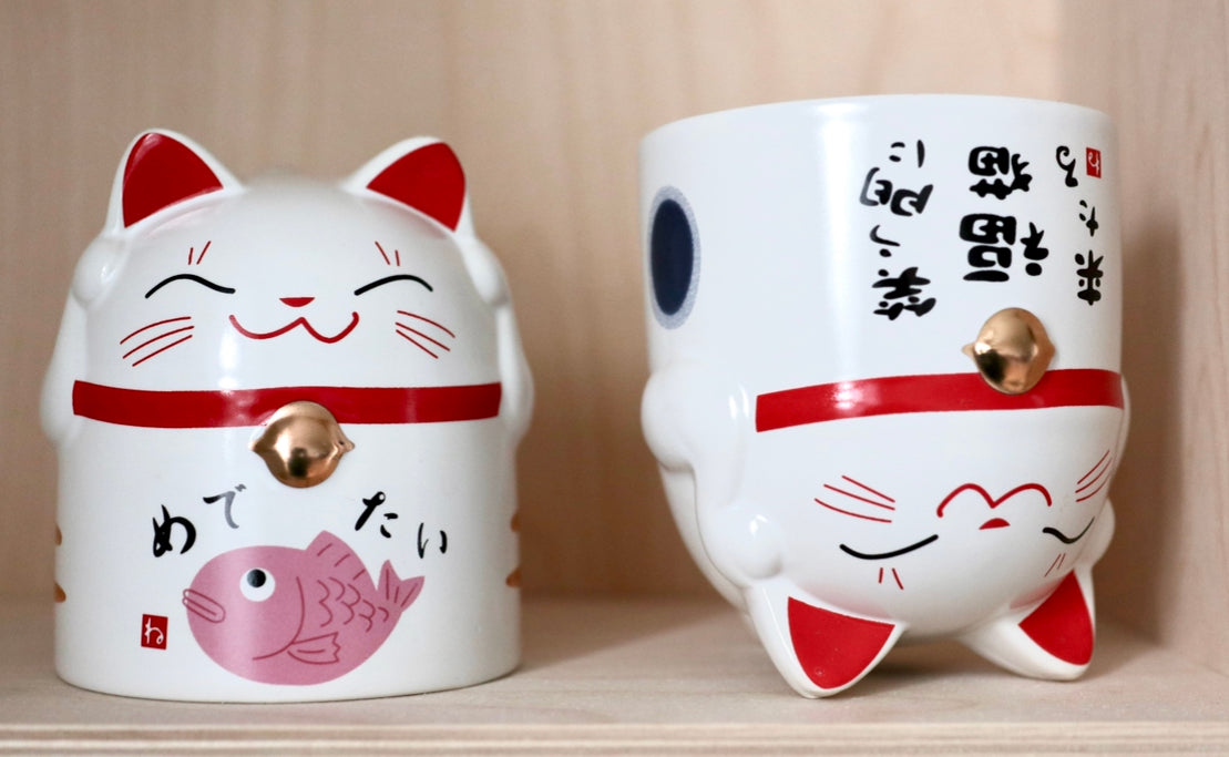 Lucky cat cup